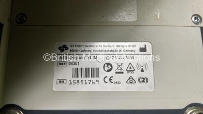 GS Corpuls3 Slim Defibrillator Ref : 04301 (Powers Up) with Corpuls Patient Box Ref : 04200 (Powers Up) with Pacer, Oximetry, ECG-D, ECG-M, CO2, CPR, NIBP and Printer Options, 4 and 6 Lead ECG Leads, SPO2 Finger Sensor, Hose, Paddle Lead, CO2 Cable, 3 x B - 9