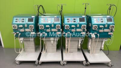 4 x Gambro AK 200 Ultra S Dialysis Machines with Hoses (All Power Up)