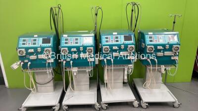 4 x Gambro AK 200 Ultra S Dialysis Machines with Hoses (All Power Up)