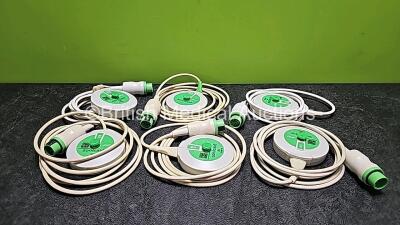 6 x Sonicaid US Transducer / Probes (All Loose Cable Covers - See Photos) *All Untested*