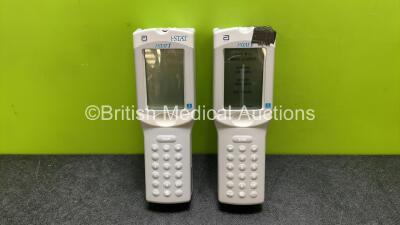 2 x Abbott i-STAT 1 Portable Clinical Analyzer Handheld Blood Analyzers (1 x Powers Up with Error, 1 x No Power, Both with Damage to Casing - See Photos) *SN 327398 / 372928*