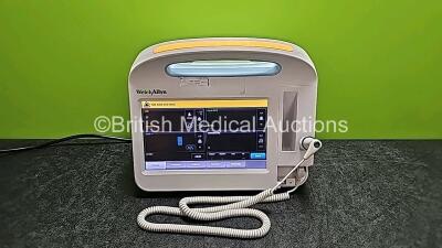 Welch Allyn 6000 Series Spot Vital Signs Monitor with Temp Attachment (Powers Up, Missing Cover - See Photo) *SN 103000491511*