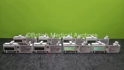 8 x CME Mckinley T34 Syringe Pumps (All Power Up with Stock Battery- Stock Battery Not Included, 2 x System Errors, 2 x Faulty Screens, 1 x Slight Damaged Screen - See Photos)