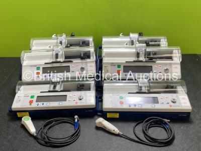 10 x IVAC PCAM Syringe Pumps with 10 x Handsets *SN 500111647 / 500111704 / 135073601 / 135058852 / 135073596 / 135053738 / 135073603 / 135084157 / 135073602 / 135084161* (in cage)