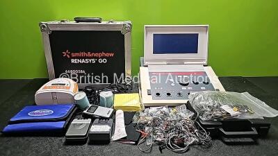 Mixed Lot Including 1 x Smith & Nephew Renasys Go Negative Pressure Wound Therapy Unit with 1 x Power Supply in Case, 1 x Enraf Nonius Myomed 932 Therapy Unit (Untested Due to No Power Supply), 2 x Shrewsbury SM2010 / N601 and 1 x TPN 360 Combo with Attac