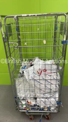 Cage of Consumables Including Burn Dressings, Tubing and Absorbent Pads (Cage Not Included - Out of Date)