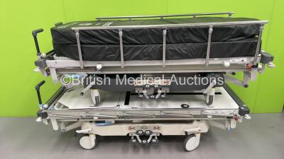 2 x Huntleigh Lifeguard Patient Trolleys with Mattresses (Hydraulics Tested Working) *S/N NA*