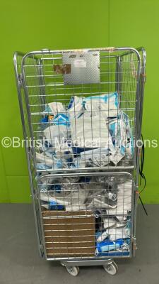 Cage of Mixed Consumables Including Face Masks, Isolation Gowns and Ambu II Adult Resuscitators (Cage Not Included - Out of Date)