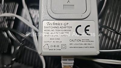 Job Lot Including 6 x ProPulse II Ear Irrigation Units with 5 x Containers, 3 x Lids and 5 x Missing Handpiece Attachments - See Photos), 2 x ProPulse III Care Ear Irrigators with 2 x Containers and Lids (Missing Handpiece Attachment and Damaged Handpiece - 8