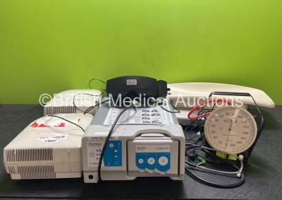 Mixed Lot Including 1 x Interacoustics Camera, 1 x Profile Nebuliser, 1 x Respironics Nebuliser, 2 x Weighing Scales, 1 x Buffalo Filter ViroVac Unit and 1 x Accoson BP Meter *SN 21205853 / 784387 / V08841*