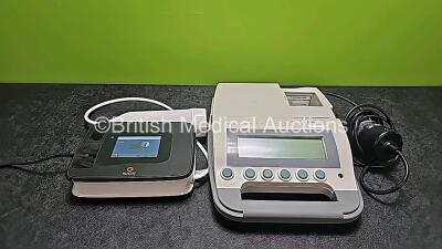 Job Lot Including 1 x Niox Vero Aerocrine AB 12-1000 Airway Monitor with Handpiece and Power Supply (Powers Up, Handpiece Untested) and 1 x Verathon BladderScan BVI 3000 with 1 x Transducer/Probe (No Power - Suspected Flat Battery, Probe Untested, Missing