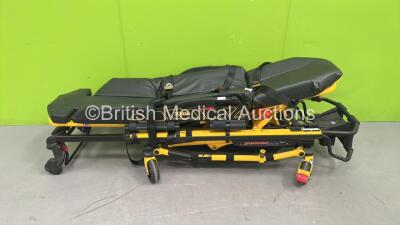 Stryker PowerPro XT XPS Motorized Ambulance Patient Stretcher *Mfd - 2016* with Mattress and Battery (Powers Up, Up and Down Function Tested Working, Hydraulic Ram Missing from Headsection) - 5