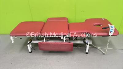 Akron Electric Patient Examination Couch with Controller (Powers Up) *S/N IPS-47370*