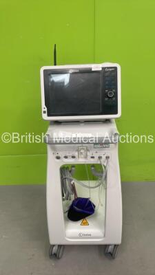 Invivo Expression MR Patient Monitor on Stand with Selection of Cables - Unable to Power Test Due to No Power Supply *S/N US3120662*