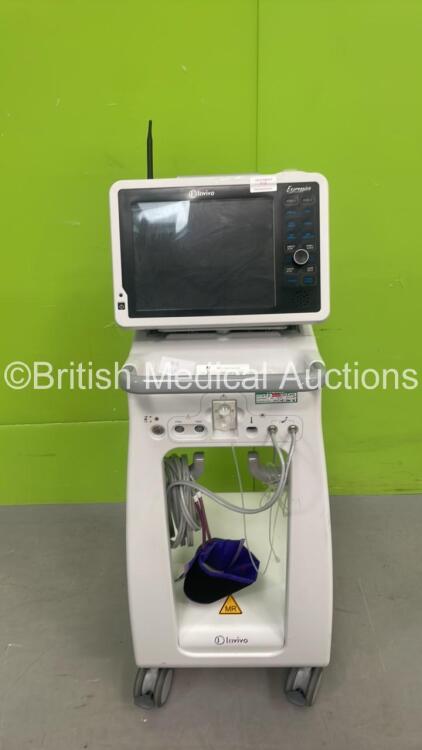 Invivo Expression MR Patient Monitor on Stand with Selection of Cables - Unable to Power Test Due to No Power Supply *S/N US3120662*