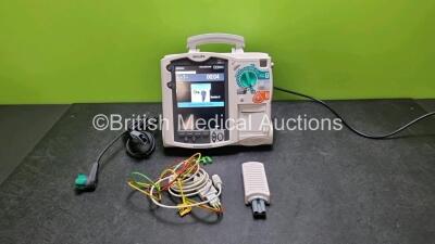 Philips Heartstart MRx Defibrillator Including Pacer, ECG and Printer Options (Powers Up) with 1 x Philips M3538A Battery, 1 x Philips M3539A Module, 1 x Paddle lead, 1 x 3 Lead ECG Lead and 1 x M3725A Test Load