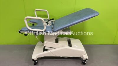 Huntleigh Electric 3 Way Gyne Couch with Foot Controller (Power Up - Rips to Cushion - Incomplete) *S/N IPS-25926*