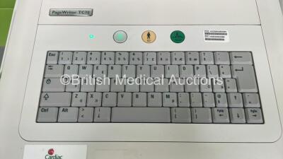 Philips PageWriter TC70 ECG Machine on Stand with 10 Lead ECG Leads (Powers Up) *S/N K5E0000298* - 2