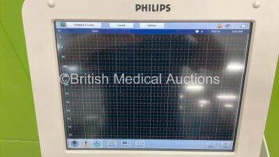 Philips PageWriter TC70 ECG Machine on Stand with 10 Lead ECG Leads (Powers Up) *S/N K5E0000298* - 3