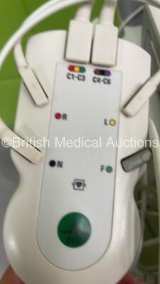 Philips PageWriter TC70 ECG Machine on Stand with 10 Lead ECG Leads (Powers Up) *S/N K5E0000298* - 4