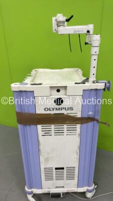 Olympus Stack Trolley with Olympus CLK-4 Light Source (Powers Up) - 4