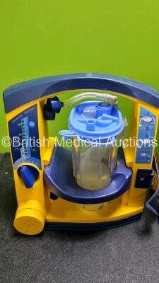 3 x LSU Laerdal Suction Units (All Power Up, 2 x with Damage to Casing - See Photo) with Hoses - 4