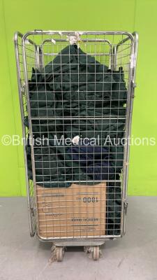 Cage of Ambulance Uniforms - Mix of Sizes and Masks (Cage Not Included - Out of Date)