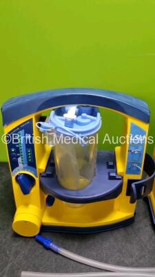 2 x LSU Laerdal Suction Units (All Power Up, 2 x with Damage to Casing - See Photo) with Hoses - 3