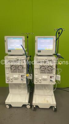 2 x B-Braun Dialog+ Adimea Dialysis Machines Software Version 9.1b - Running Hours 16073 / 15435 (Both Power Up)