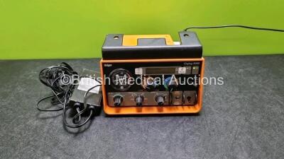 Drager Oxylog 2000 Transport Ventilator with Hose (Powers Up with Stock Power Stock Power Not Included) with Oxylog 2000 DC Converter