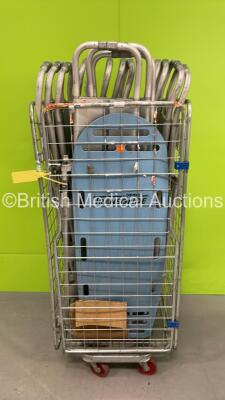 14 x Aluminium Scoop Stretchers and 1 x Transglide Board (Cage Not Included)