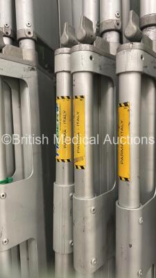 14 x Aluminium Scoop Stretchers and 1 x Transglide Board (Cage Not Included) - 5