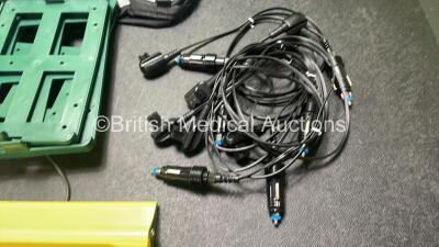 Job Lot Including 2 x Lomax 8.5 Wheelchair Footplates, 6 x Laerdal LSU DC Chargers, 1 x Steddal Zone Lighting Unit (Damage to Casing - See Photo) and 3 x Ambulance Bags - 3