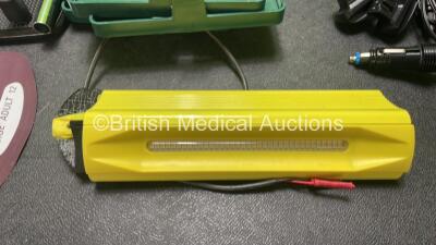 Job Lot Including 2 x Lomax 8.5 Wheelchair Footplates, 6 x Laerdal LSU DC Chargers, 1 x Steddal Zone Lighting Unit (Damage to Casing - See Photo) and 3 x Ambulance Bags - 4