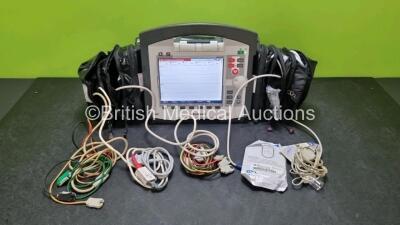 GS Corpuls3 Slim Defibrillator Ref : 04301 (Powers Up) with Corpuls Patient Box Ref : 04200 (Powers Up) with Pacer, Oximetry, ECG-D, ECG-M, CO2, CPR, NIBP and Printer Options, 4 and 6 Lead ECG Leads, SPO2 Finger Sensor, Hose, Paddle Lead, CO2 Cable, 3 x B