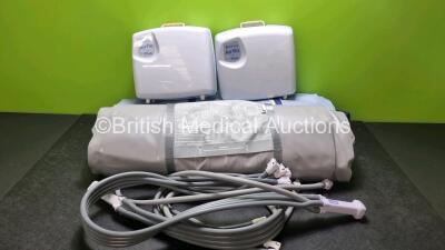 Job Lot Including 2 x Airflo Plus Compressors with 2 x Mangar ELK Emergency Lifting Cushions, 2 x Controllers and 2 x Battery Packs