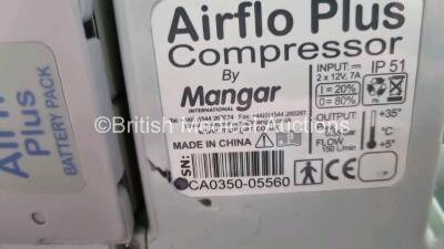 Job Lot Including 2 x Airflo Plus Compressors with 2 x Mangar ELK Emergency Lifting Cushions, 2 x Controllers and 2 x Battery Packs - 4