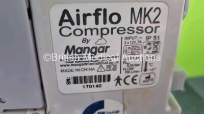 Job Lot Including 2 x Airflo Compressors with 2 x Mangar ELK Emergency Lifting Cushions, 2 x Controllers and 2 x Battery Packs - 4