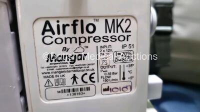 Job Lot Including 2 x Airflo Compressors with 2 x Mangar ELK Emergency Lifting Cushions, 2 x Controllers and 2 x Battery Packs - 5