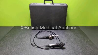 Olympus CYF-240 Video Cystoscope in Case - Engineer's Report : Optical System - No Fault Found, Angulation - No Fault Found, Insertion Tube - No Fault Found, Light Transmission - No Fault Found, Channels - No Fault Found, Leak Check - No Fault Found *SN 2