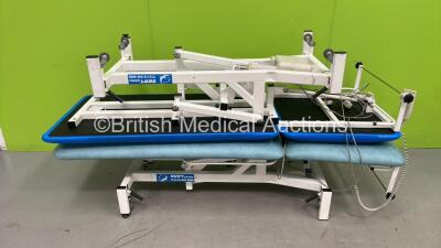 2 x Swift Plinths Electric Patient Examination Couch with Controllers (Both Power Up) *S/N 04876 / 041951*