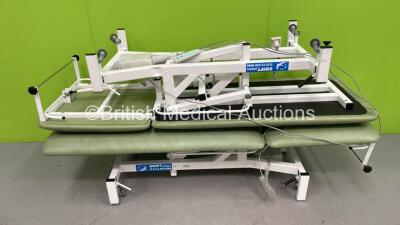 2 x Swift Plinths Electric Patient Examination Couch with Controllers (Both Power Up) *S/N 04881 / 04879*