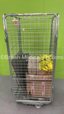 Mixed Cage Including Clinical Waste Boxes, Alaris Docking / Charging Station and Couch Cushion (Cage Not Included)