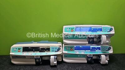 2 x CareFusion BD Alaris Plus PK Syringe Pumps (Both Power Up) and 1 x CareFusion Asena PK TCI &TIVA MKIII Alaris Syringe Pump (Powers Up)