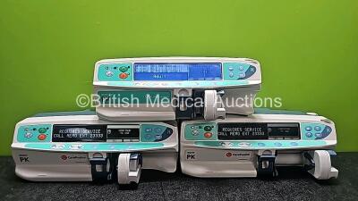 1 x CareFusion Alaris Plus PK Syringe Pump (Powers Up) and 2 x CareFusion Alaris PK Syringe Pumps (Both Power Up and Both Requires Services - See Photos)