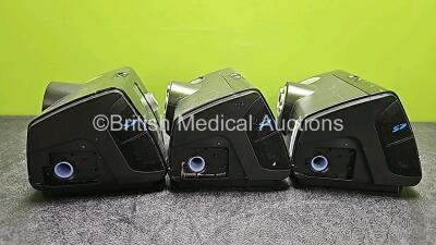 3 x ResMed AirSense 10 Autoset CPAP Units (All Power Up with Stock Power Supply - Stock Power Supply Not Included, 3 x Missing Covers, 1 x Missing Connector and 2 x Missing Humidifier Chambers - See Photos) - 7