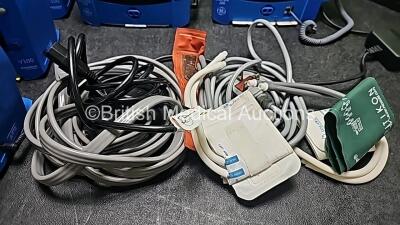 Job Lot Including 3 x GE Carescape V100 Dinamap (All Power Up), 1 x GE ProCare Auscultatory 100 (Powers Up and Damaged Casing - See Photo), 1 x GE ProCare 200 (Powers Up) with BP Hose and Cuffs and 3 x Power Supplies - 7