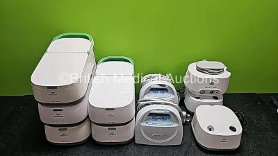 Mixed Lot Including 5 x Philips Respironics InnoSpire Deluxe, 2 x Covidien Kendall SCD Compression Systems (Both Power Up), 2 x Philips Respironics InnoSpire Essence Compressors and 1 x Pari Boy Classic Compressor - 2