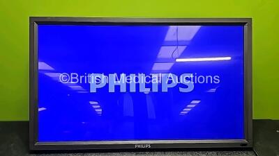 4 x E-Line Display Model - BDL3250EL/00 32 inch Philips Monitors (All Power Up, 1 in Photo - 4 in Total) with 4 x Monitor Mounts - 4