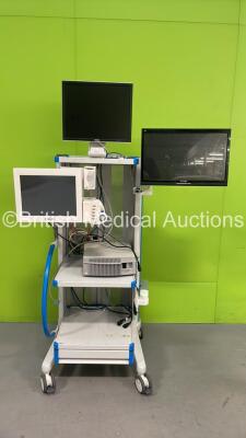 iTD Stack Trolley with iiyama Monitor, ViewSonic Monitor and Philips Monitor (Powers Up) *S/N 51027714-002